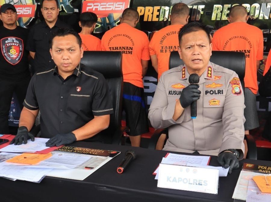 Polisi Tangkap Debt Collector Ilegal Yang Aniaya Seorang Pria di Bekasi, Dapat Fee Puluhan Juta