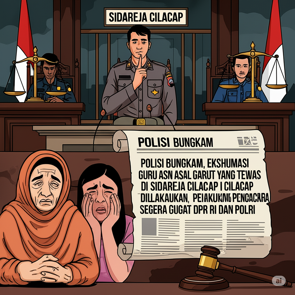 Polisi Bungkam, Ekshumasi Guru ASN Asal Garut Yang Tewas di Sidareja Cilacap Tak Kunjung Dilakukan, Pengacara Segera Gugat DPR RI dan Polri